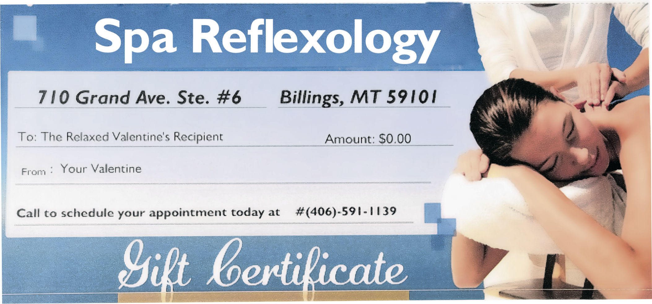 Billings Reflexology Gift Certificate